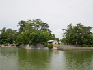 二の丸　花菖蒲園付近から神戸櫓跡を見る…