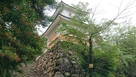小倉山城 本丸石垣と模擬櫓…