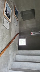 資料館内部の階段…