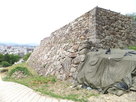 二ノ丸菱櫓付近の石垣…