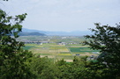 安土城⑧　天守台から琵琶湖の眺望…