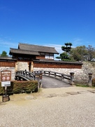 松代城の太鼓門と橋…