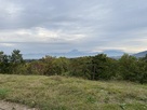 丸馬出し中央にあるベンチから見た富士山…