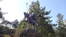 母衣衆時代の前田利家銅像（尾山神社）…