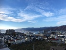 高島城小天守から見た諏訪湖…