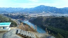 恵那山と木曽川…