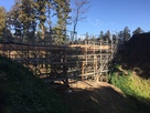 木橋の復元工事（本丸と蔵屋敷をつなぐ）…