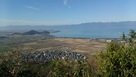西の丸跡から琵琶湖、比良山系を見る（２０…
