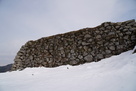 雪の石垣