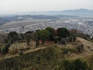 天守より水口の町並み…