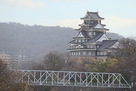 岡山神社からの天守閣…