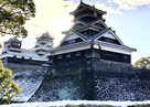 熊本城の雪化粧…