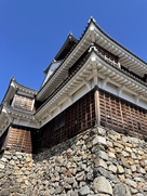 福知山城と石垣…