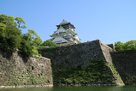 大阪城御座船からの雄大な石垣…