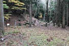 ふもとにある京極氏館の庭園跡