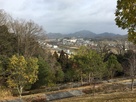 城跡から広野駅方向の眺め…