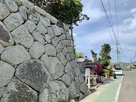 小浜神社正面の石垣…