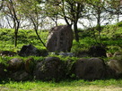 鳥越城跡の石碑…