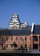 美術館から姫路城を望む（改修前）