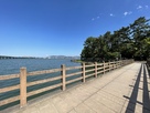 琵琶湖へ突き出した湖城…