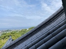 彦根城の破風屋根と琵琶湖の眺望…