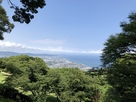 本丸物見台から小田原城方面の眺め…