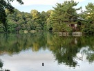 三宝寺池と厳島神社…