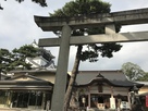 龍城神社と天守…