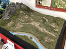 平沢登山口観光案内所にある復元模型…