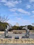 鯱と天守（姫路城城見台公園）…