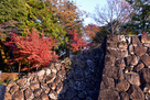 武田神社入口の石垣…