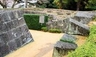 昭和23年の福井地震で崩れた本丸の石垣…