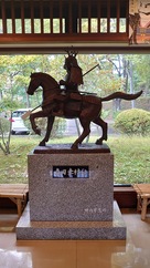 真田氏歴史館にある真田幸村公像