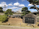 桜門前の姫路城石碑…