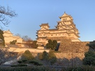 夕日に輝く姫路城…