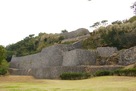 浦添城 復元された城壁…