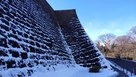 雪化粧の石垣