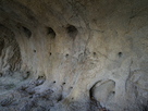 洞穴内部の壁面…