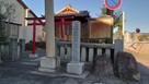 上総稲荷神社と城址石…