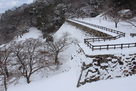 鳥取城の雪景色…