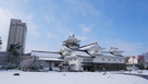 雪の富山郷土博物館…