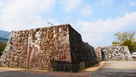 鉄門桝形の石垣…