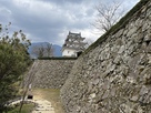 二の門跡から見る天守と本丸石垣