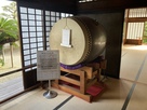 掛川城　二の丸御殿内展示の大太鼓…