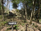城跡名板と石垣