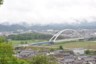 西廓から見る福知山城方面の景観