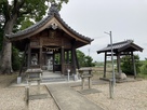 神明社から城址碑方面への眺め