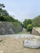 筒井城跡の石垣…
