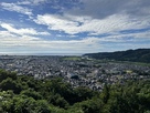 天守台からの村上の町…