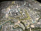 天守二階の熊本城下復元模型…